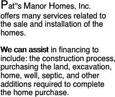 Pat''s Manor Homes, Inc.
