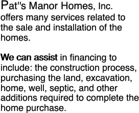 Pat''s Manor Homes, Inc.